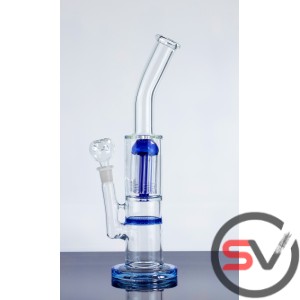 CURVED NECK JELLYFISH HONEYCOMB WATER PIPE 12inch